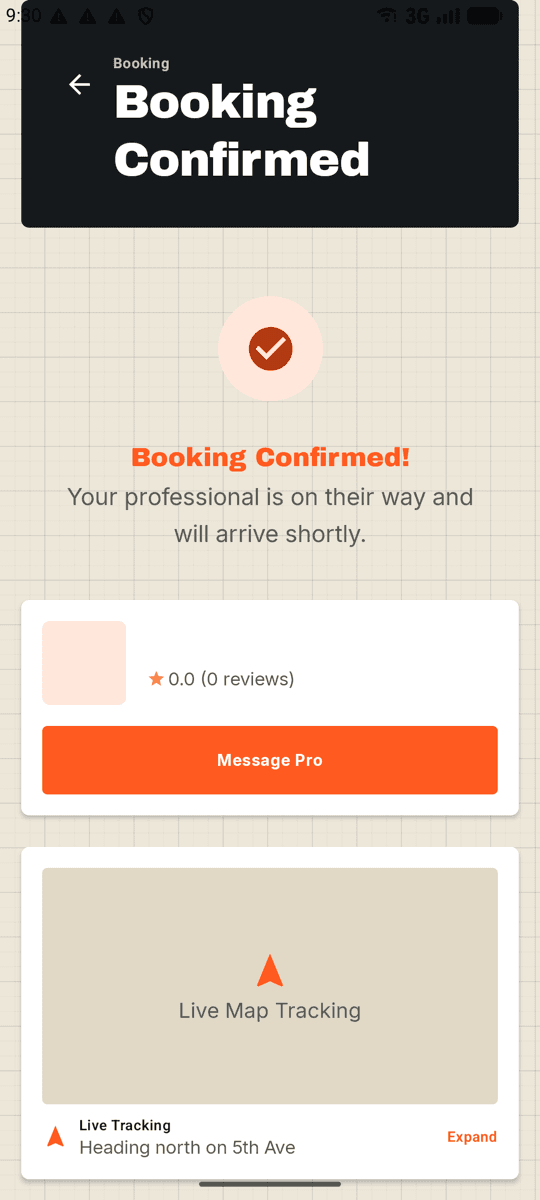 TradePost booking screen