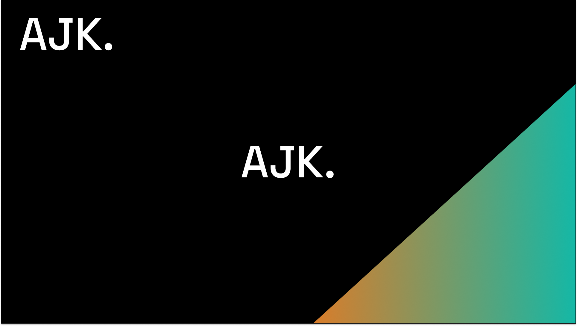 AJK Portfolio Site